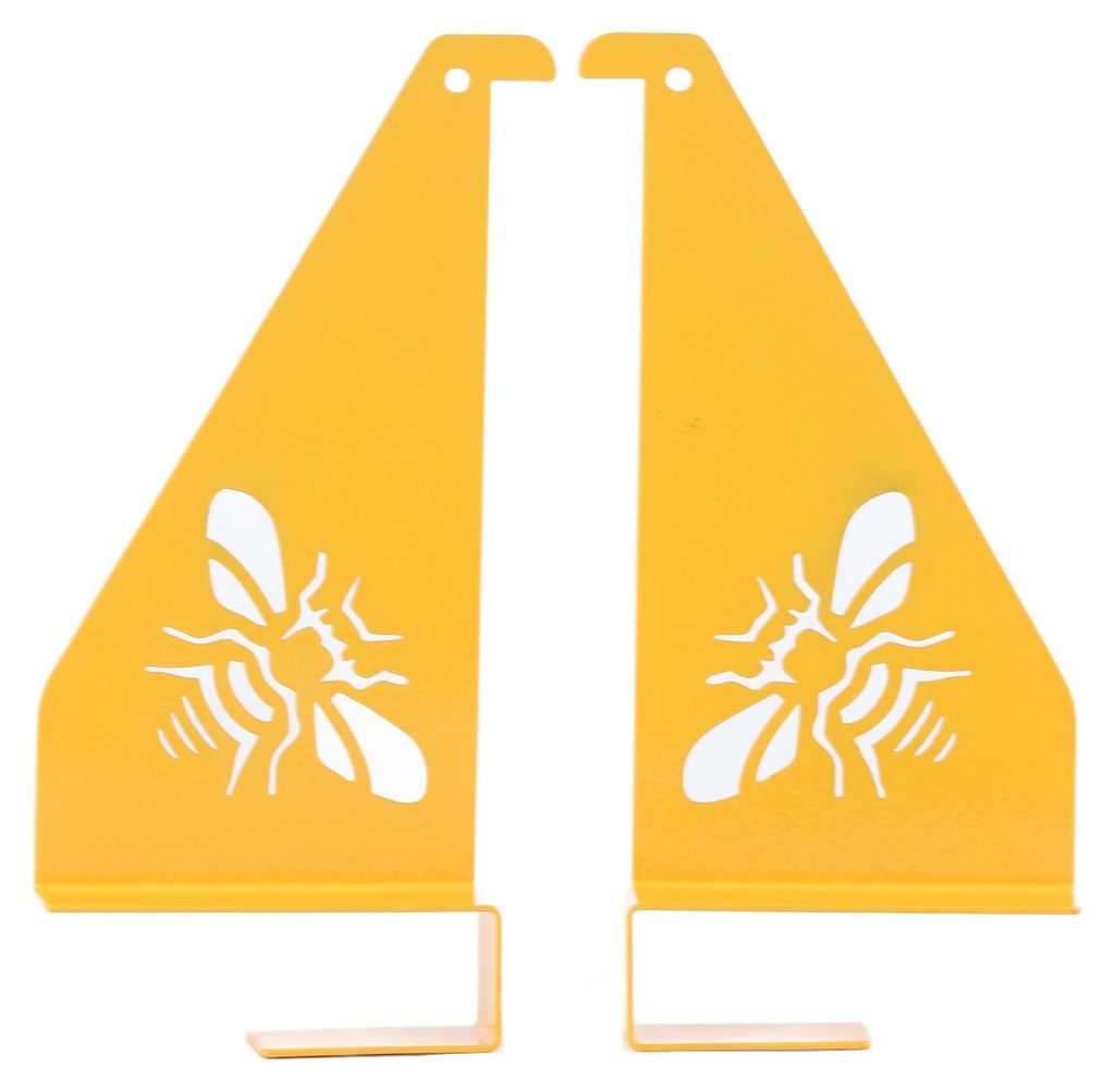 2PCS Beehive Inspektion Klammern Bee Box Metall Unterstützung Halter für 4 Rahmen Multifunktionale Bienenzucht Liefert