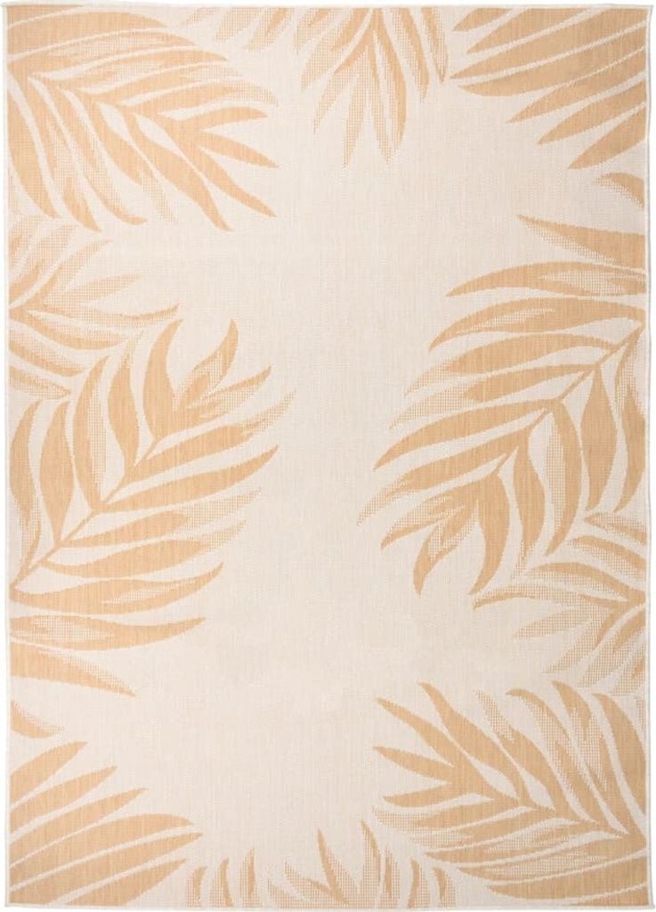 "2026 Aktion"Outdoor-Teppich - Modern Stil - Teppich Terrasse/Balkon - Flachgewebe 120x170cm Blattmuster Promotion154876 - Designerteppiche