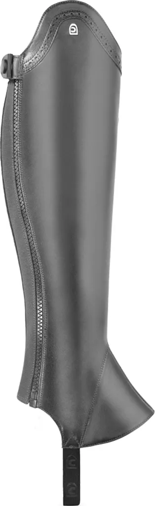 Chaps d'équitation Cavallo Slim Chap Brogue en cuir gris SEL