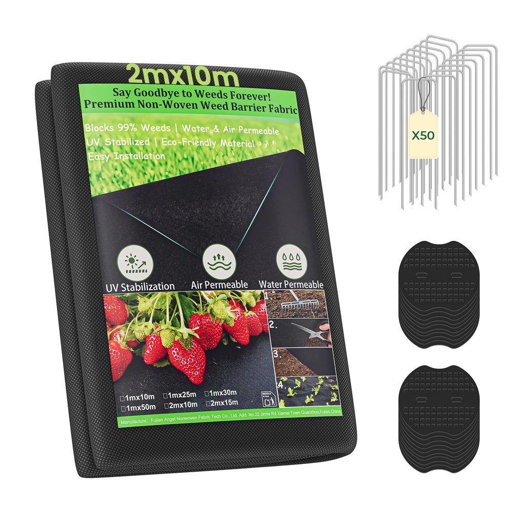 IROPRO 2mx10m Unkrautvlies Extra Stark, 100g/m² Gartenvlies Produktbild 