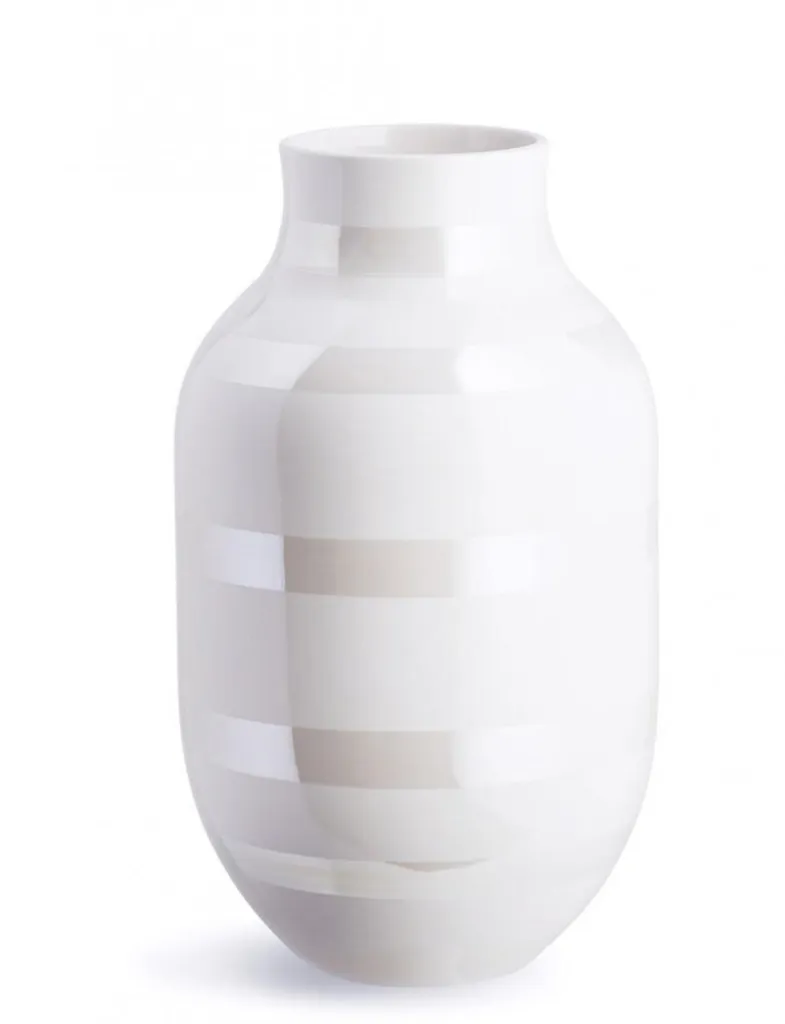 Kähler Design Omaggio Vase Nacré 30,5 cm - Céramique Scandinave Chic