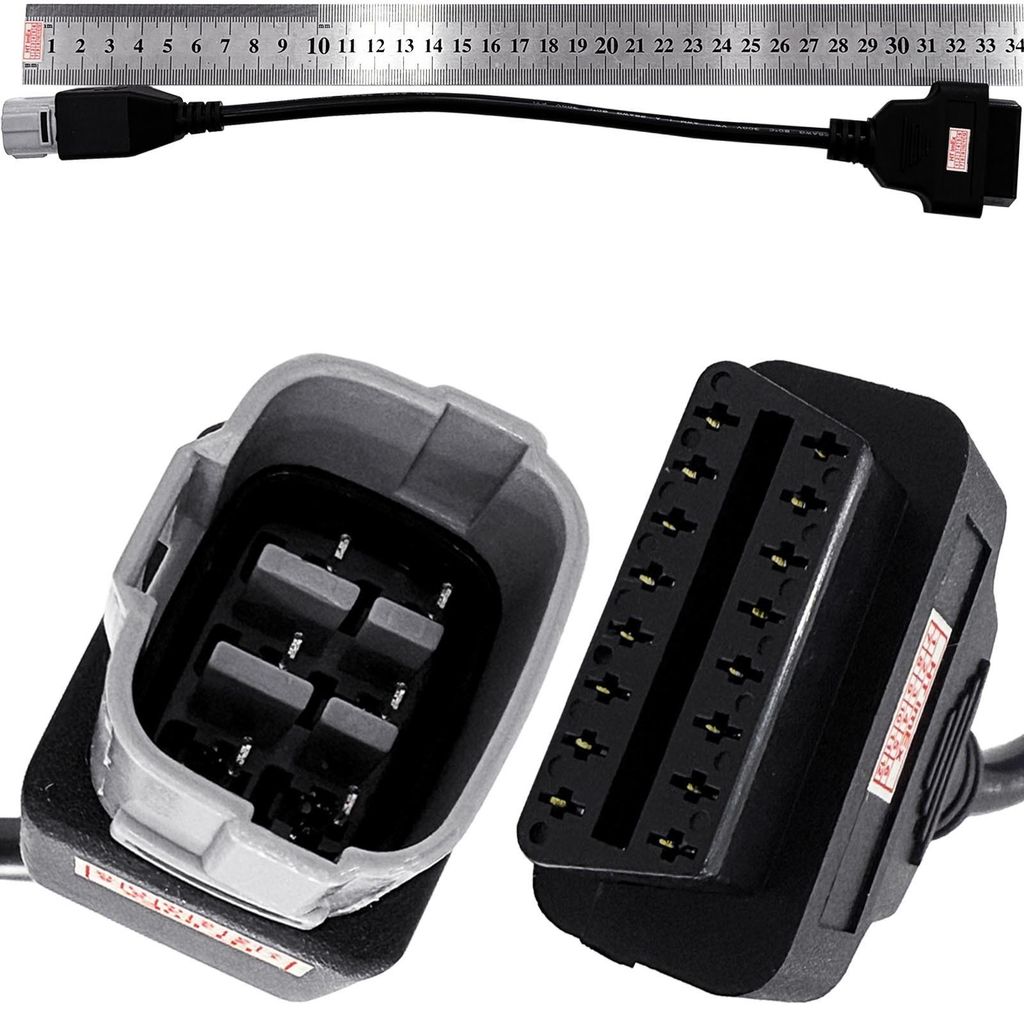 Adapter Kabel 6 Pin OBD2 16 Pin kompatibel mit Suzuki GSX-R 600 2004-2017