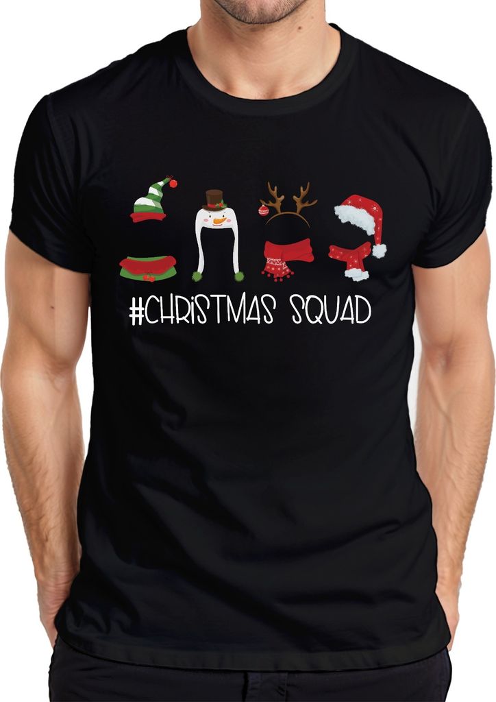 Christmas Squad Weihnachten Gruppenoutfit Familie - Weihnachtsgeschenk Christmas Herren T-Shirt, Schwarz, XL
