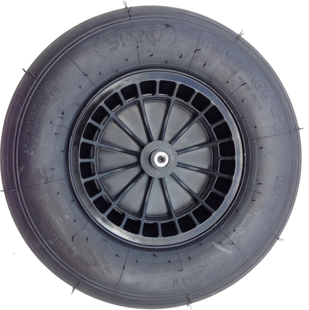 FORT ERSATZRAD | Rad Schubkarre Gartenkarre Baukarre Schiebkarre | Schwarz