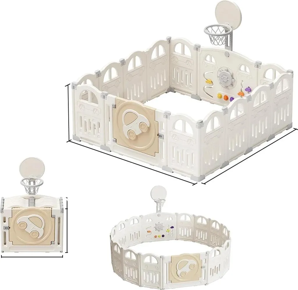 Aire de jeux bébé sécurisée : solution anti-choc avec mur interactif