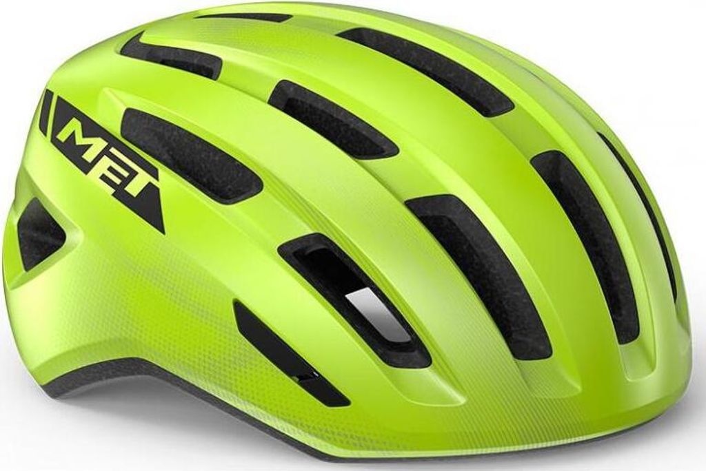Kask MET Miles, kolor żółty fluo, rozmiar M-L (58–61 cm) Zdjęcie produktu 