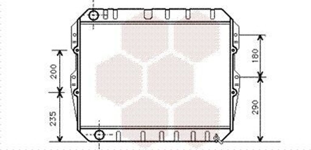 VAN WEZEL 53002134 Kühler Wasserkühler Motorkühler für TOYOTA LAND CRUISER (PZJ7, KZJ7, HZJ7, BJ7, LJ7, RJ7)