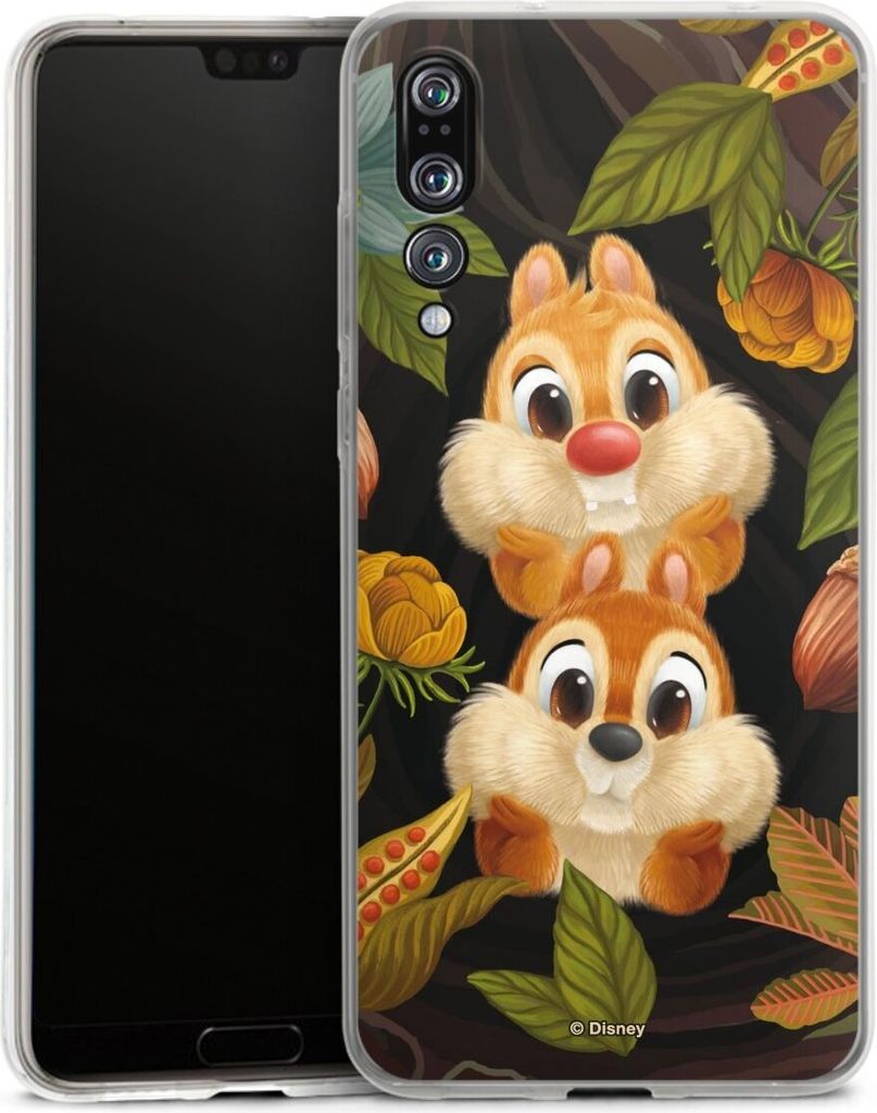 DeinDesign Handyhülle für Huawei P20 Pro Silikon Hülle Case Smartphone Schutzhülle Disney Offizielles Lizenzprodukt Chip und Chap