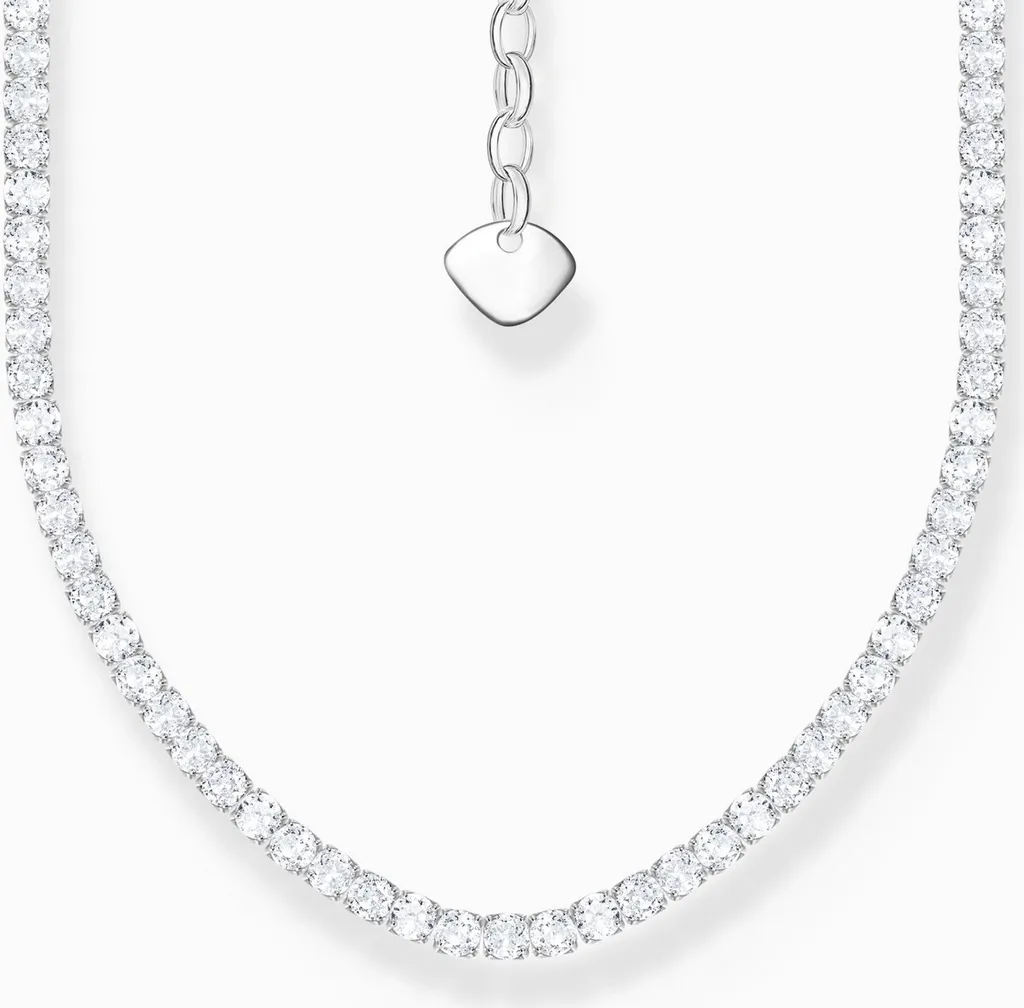 Chaîne Longue Ajustable pour Pendentif - Bijou Thomas Sabo Argent Blanc