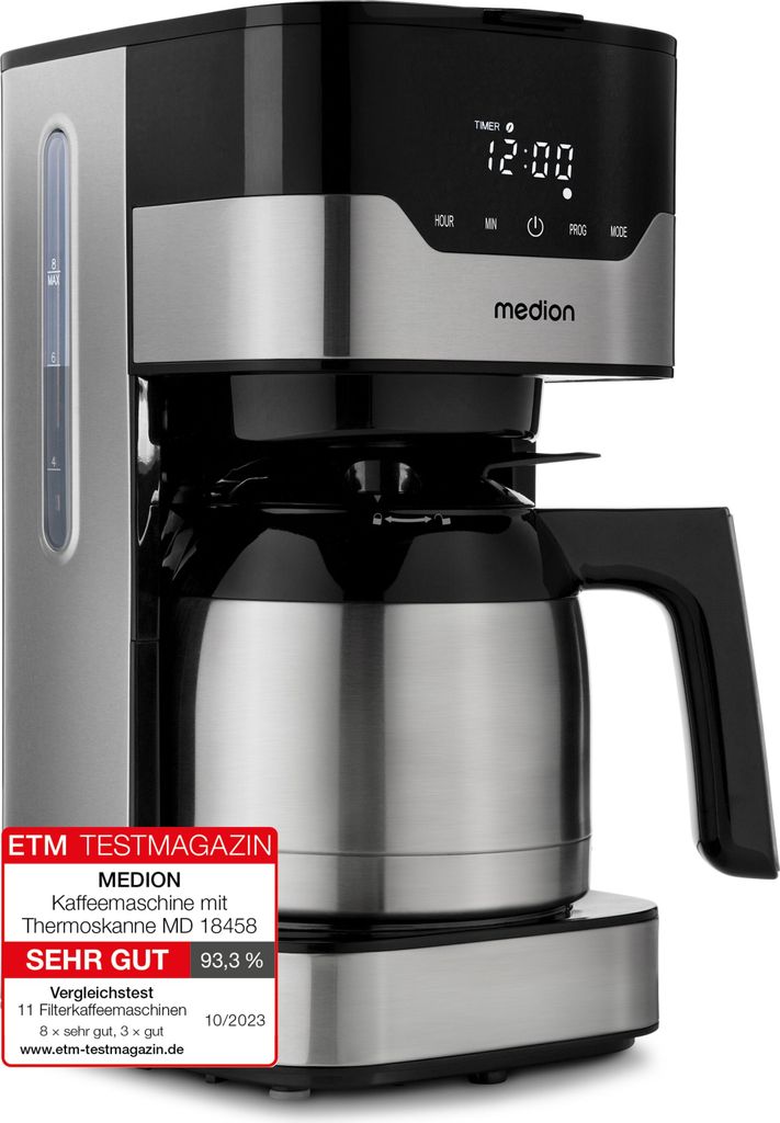 MEDION Kaffeemaschine mit Thermoskanne und Timer Produktbild 