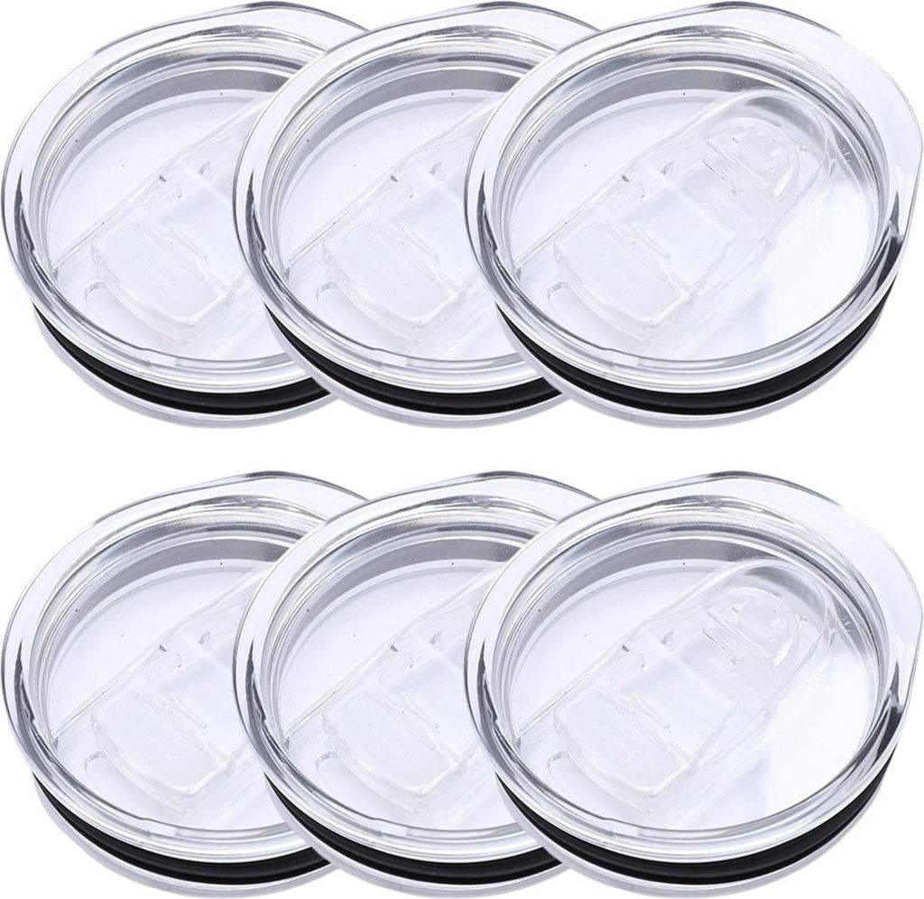 Zusätzliche Deckel für 20-oz-Skinny-Tumbler, 6er-Packungen, 20-oz-Ersatzdeckel für Skinny-Tumbler aus Edelstahl, 6er-Packungen