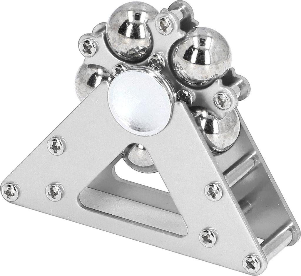 Fingerspitzen rotierendes Riesenrad-Spielzeug, Aluminiumlegierung, Dekompression, Stressabbau, unterhaltsam, Silber