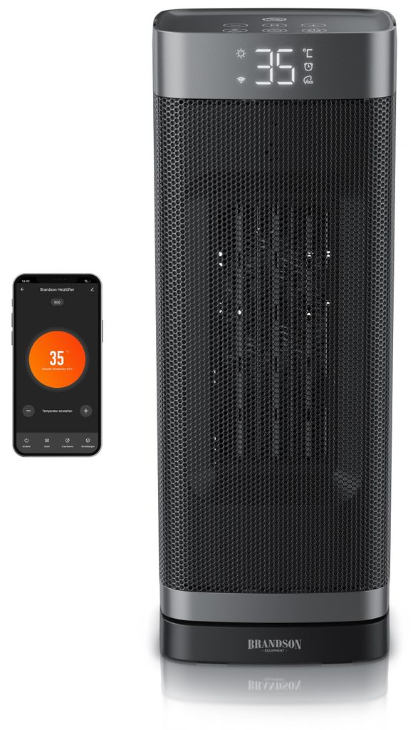 Riscaldatore ceramico Brandson con Wi-Fi e controllo Immagine del prodotto 