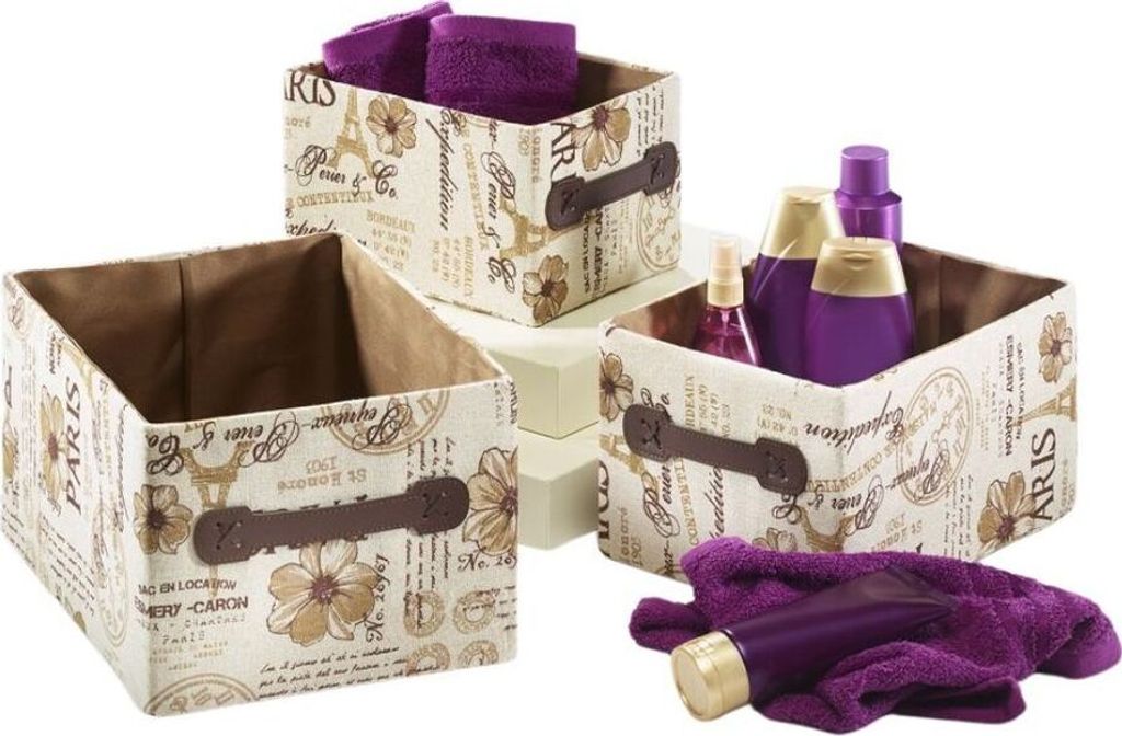 3er Set Aufbewahrungsbox Regalbox Box Kiste Kinder Staubox Korb Regal