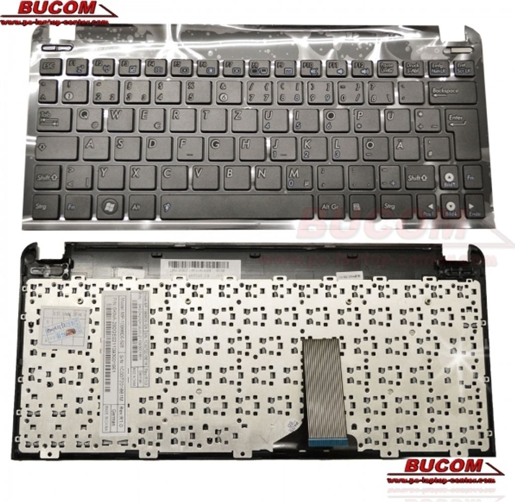 Tastatur für Asus Eee PC X101 X101H X101CH deutsch Keyboard mit Rahmen Frame black