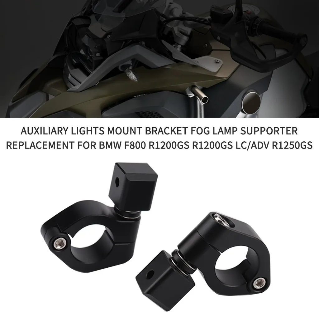Fixation de feux additionnels moto pour BMW R1250GS et R1200GS Adventure LC