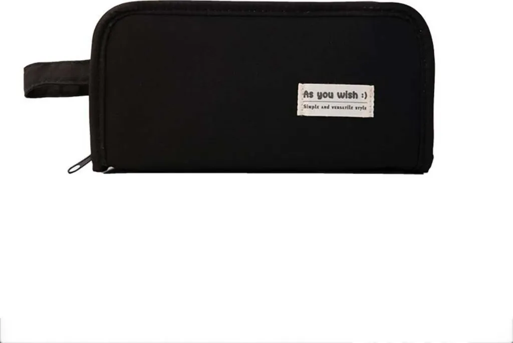 INF Astuccio Scuola Grande per Ragazzi - Tessuto Oxford Nero Resistente