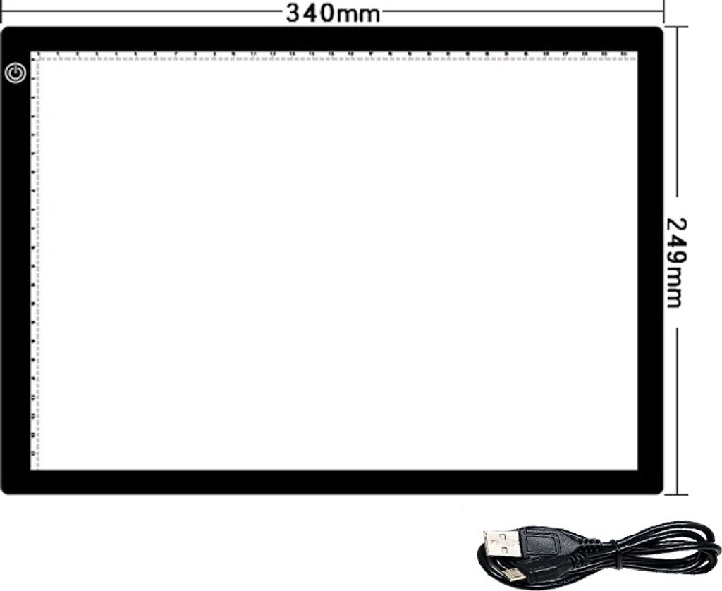 INF Tracing Light Pad, A4 Tracing LED Copy Board Light Box