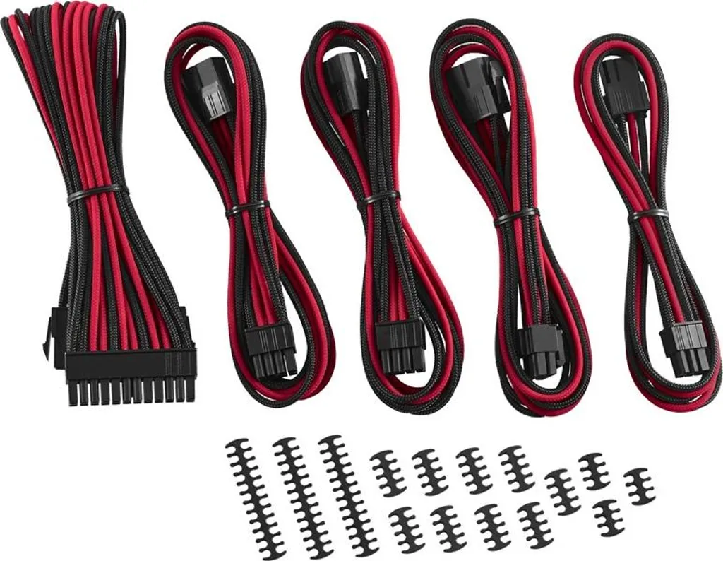 Kit d'extension de câble CableMod CM-CAB-CKIT-N86KKR-R 8+6 Series Noir/Rouge