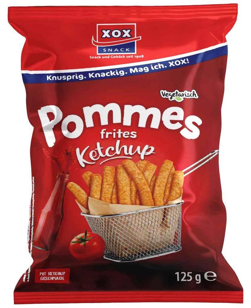 XOX Pommes Snack Ketchup snack croccante di patate al Immagine del prodotto 