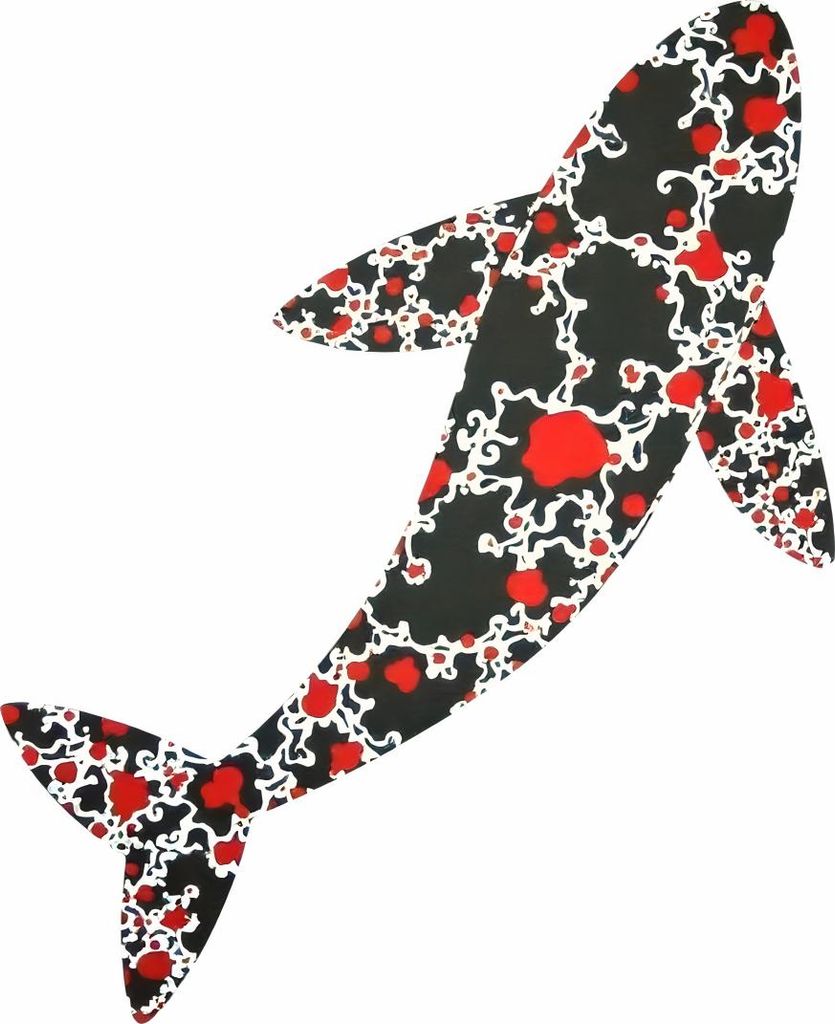 Plakat 61x91,5cm Minimalistischer Wal, Skandinavischer Stil, Boho