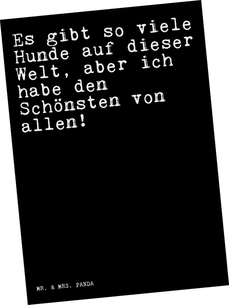 Mr. & Mrs. Panda Postkarte Es gibt so viele... - Schwarz - Geschenk, Ansichtskarte, Spruch Sprüche Weisheiten Zitate Lustig Weisheit Worte, Fotoka...