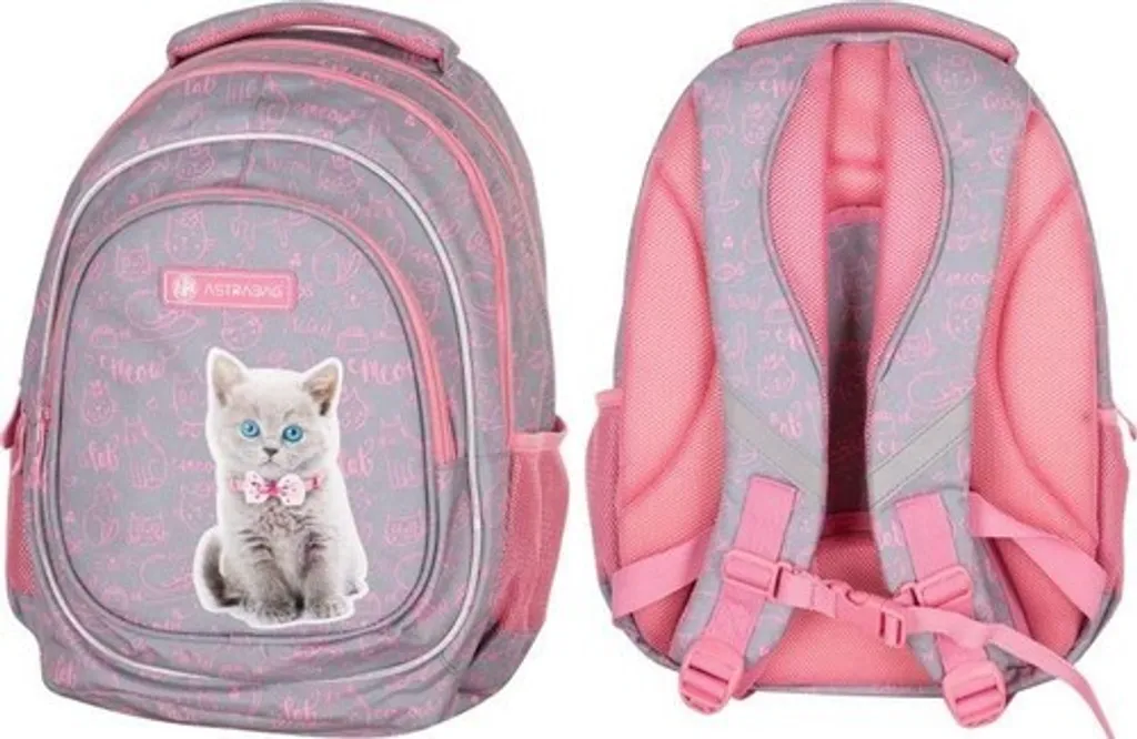Zaino Astrabag Gatto Rosa Design