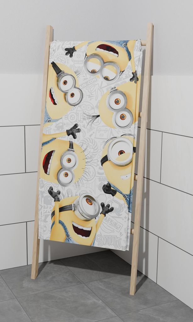 Minions Duschtuch Badetuch Handtuch Strandtuch 70 x 140 cm Produktbild 