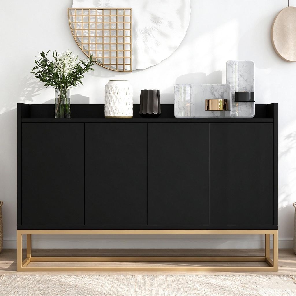 INONEFT Cómoda/Aparador con 4 puertas y estantes Imagen del producto 