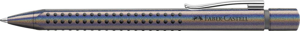 FABER-CASTELL 243911 Kugelschreiber Grip Edition Glam silber Schreibfarbe blau