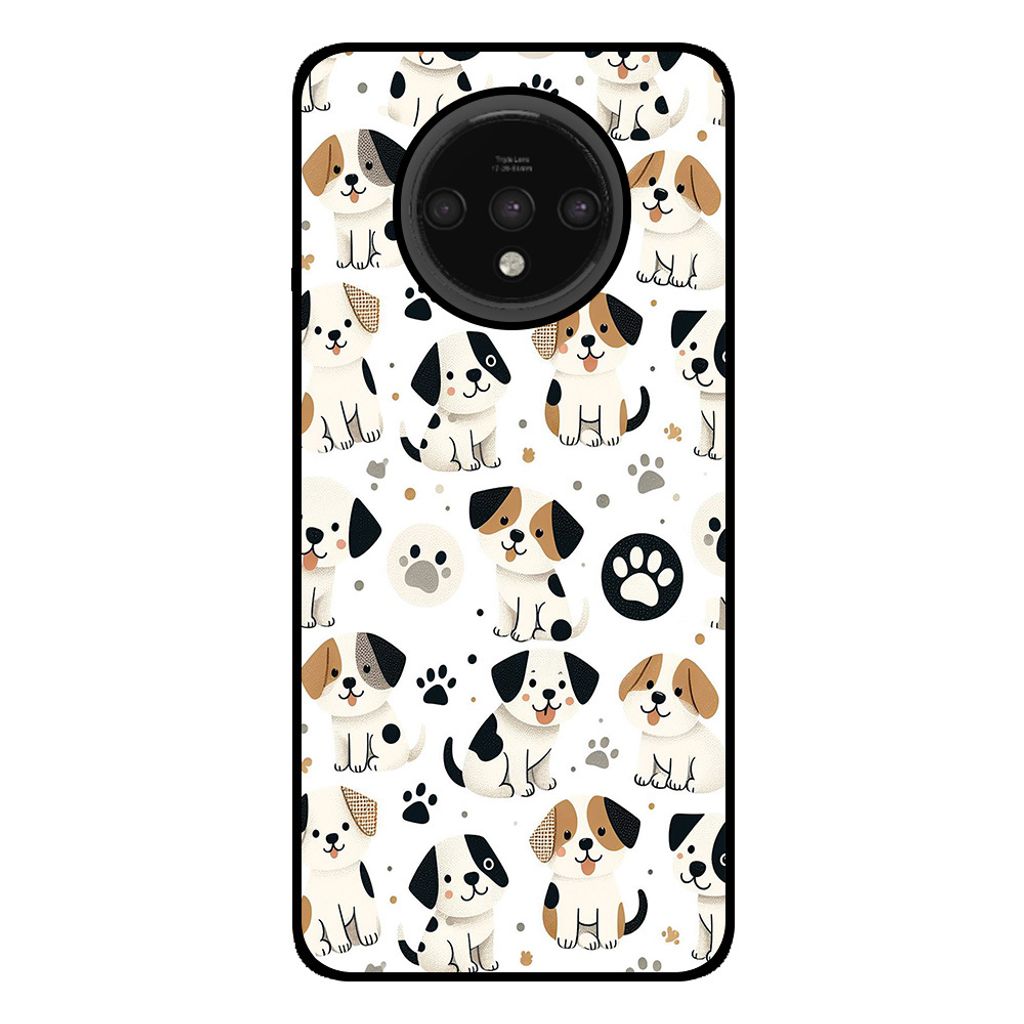 Smartphonica Telefon Fall geeignet für OnePlus 7T mit Hund drucken - TPU zurück Abdeckung Fall Hund Design
