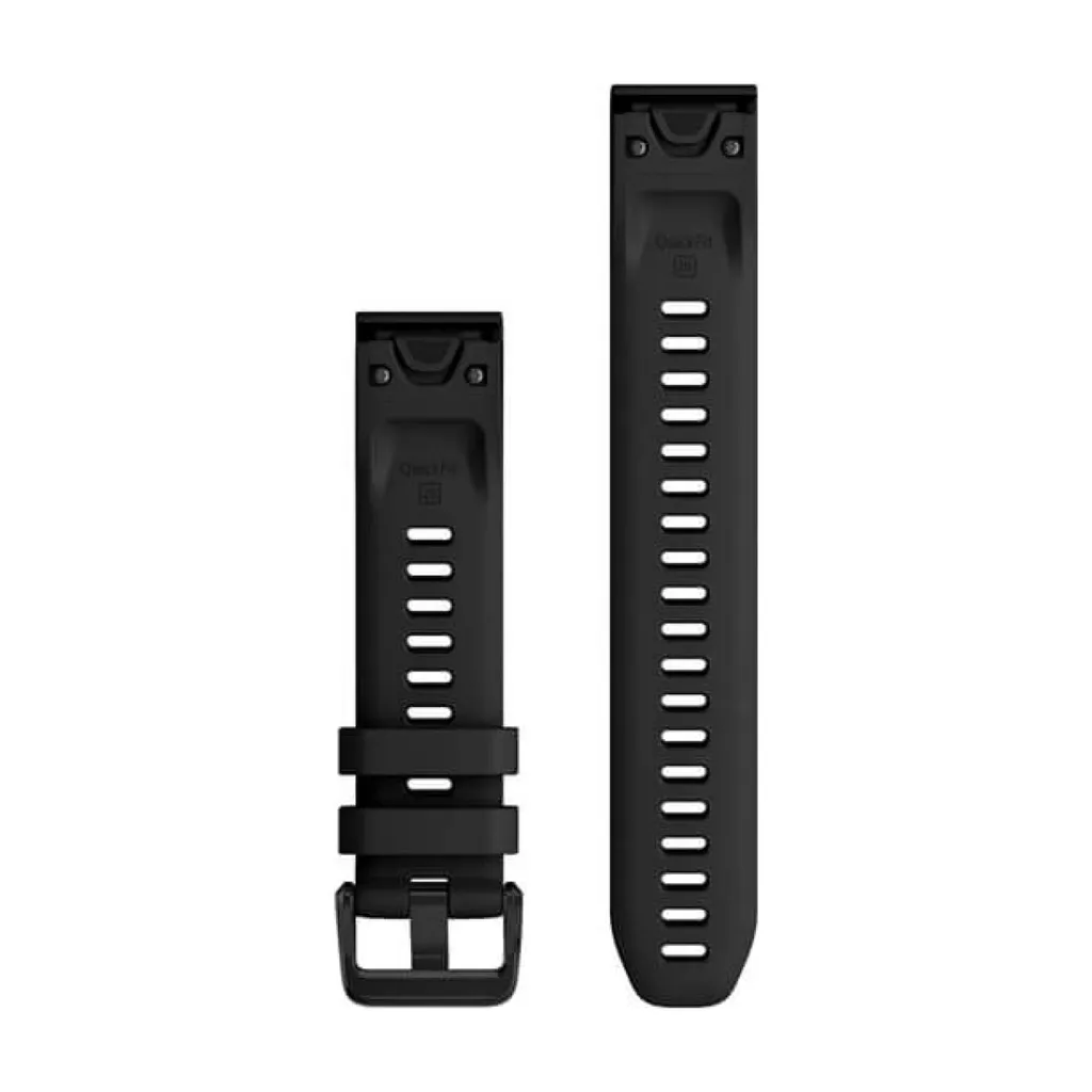 Bracelet Garmin QuickFit 20 Noir - Silicone Haute Qualité Original - 2