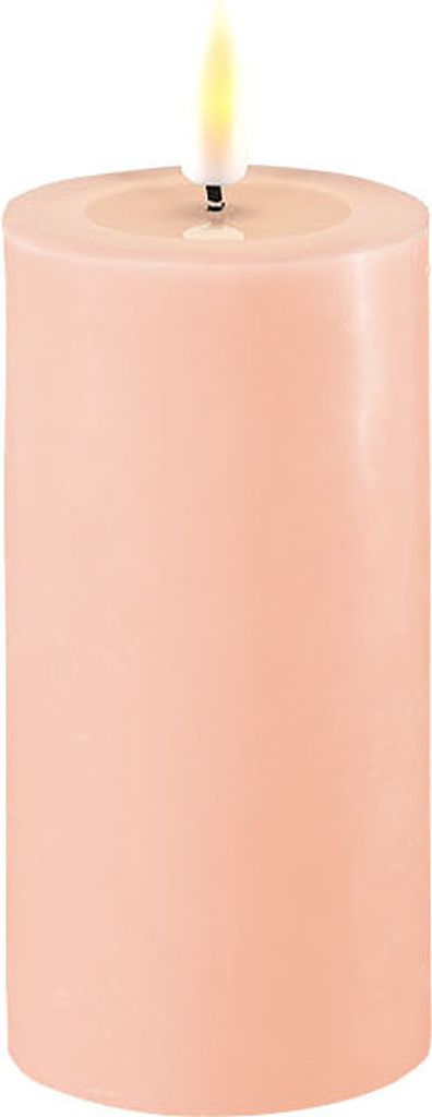 LED Kerze Hell Rosa 5 x 10 cm