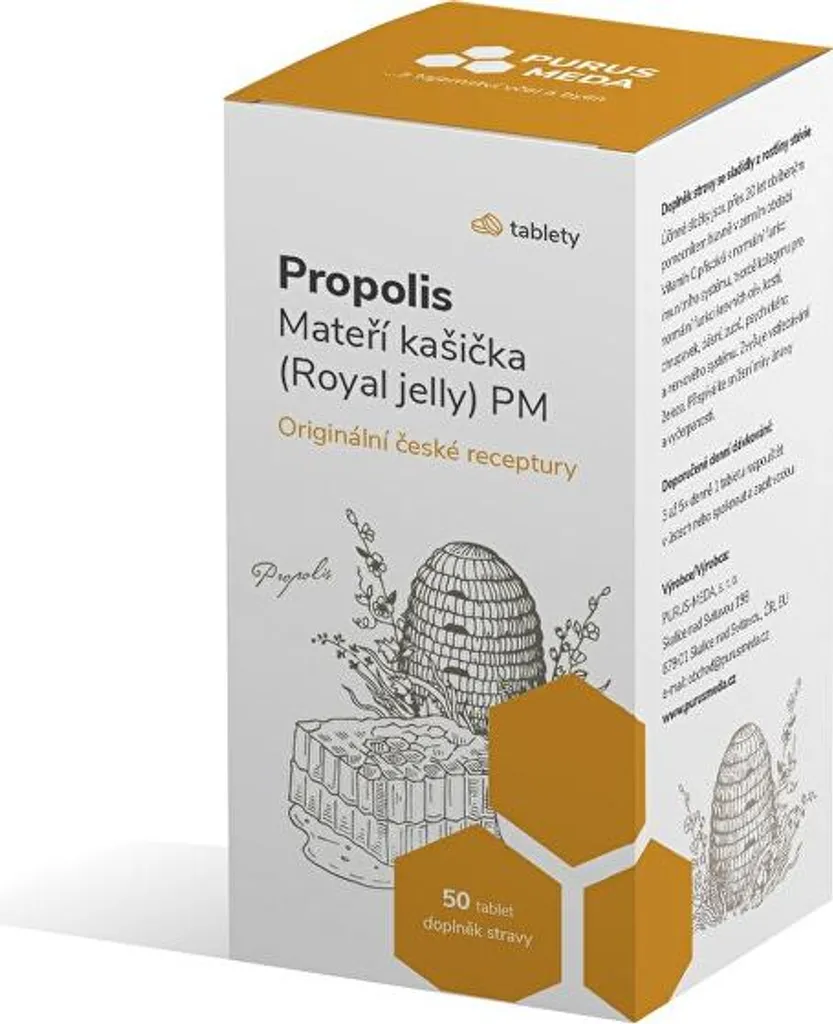Propolis et Gelée royale PM en comprimés hautement concentrés 50u