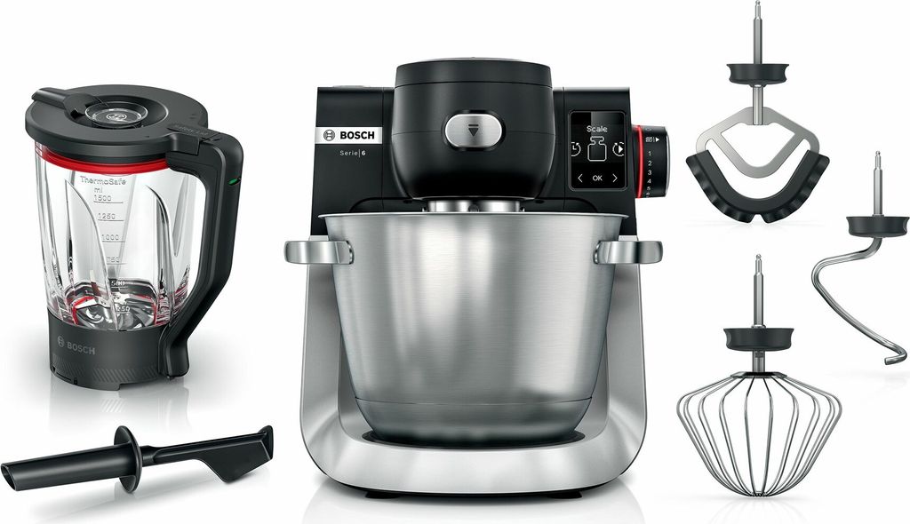 Bosch Küchenmaschine Serie 6 MUMS6ZS17 Edelstahl/Schwarz Produktbild 
