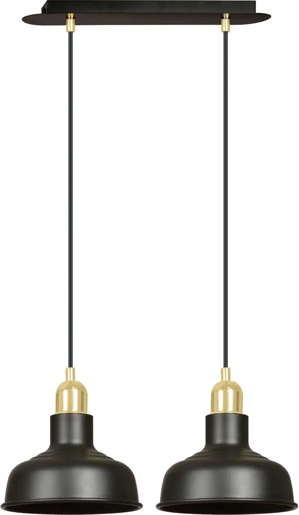 Suspension E27 IBOR 2 BLACK : Éclairage Puissant pour Pièce Sombre