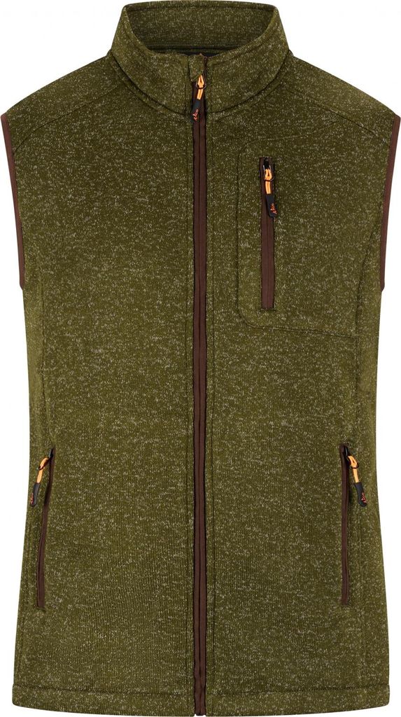 il Lago Prestige Strickfleece-Weste Eric Herren (Oliv) Größe L