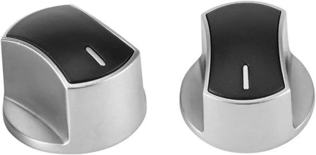 Bouton Rotatif pour Gazinière et Plaque de Cuisson Gaz - Lot de 2 Noir