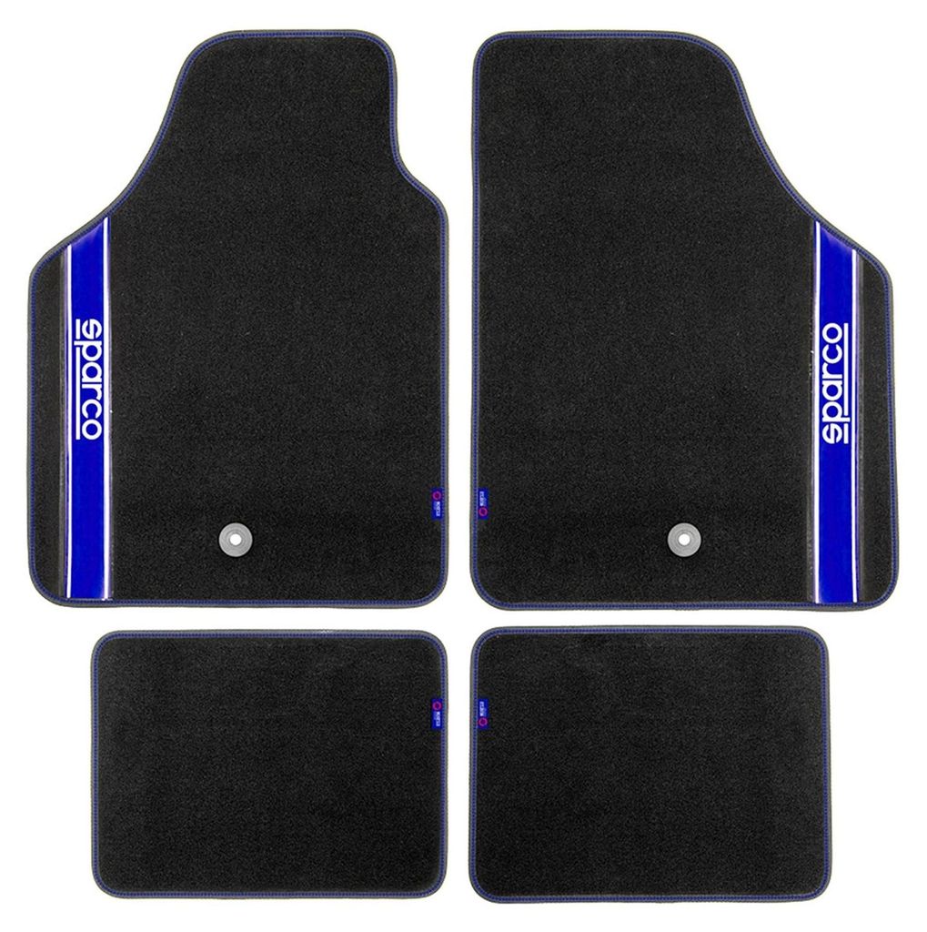 SPARCO universele vloermatten, blauw, autotapijt, geschikt Productafbeelding 