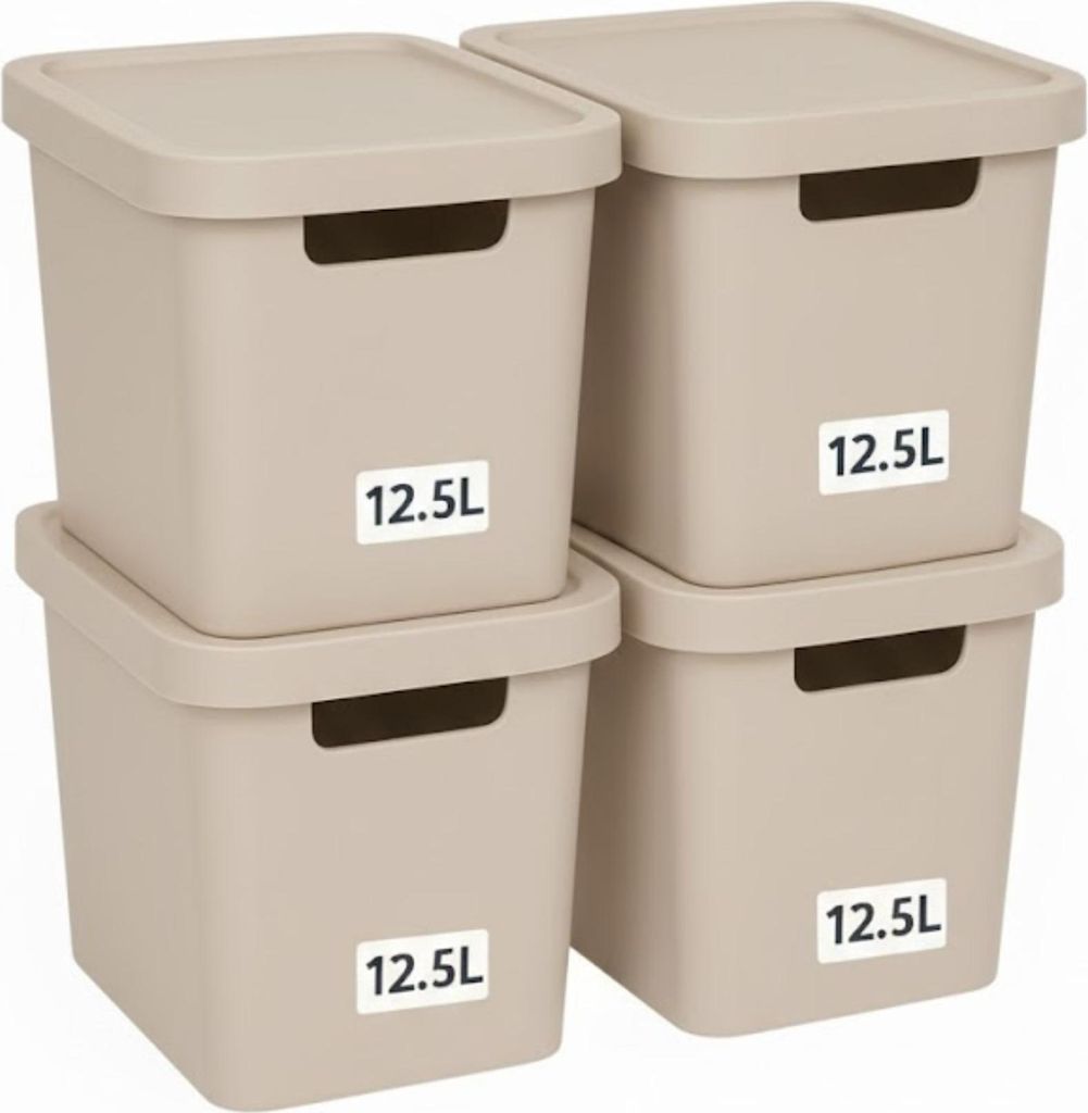 Plastard Aufbewahrungsbox 4er-Set, 12,5L, Lagerbox, Produktbild 