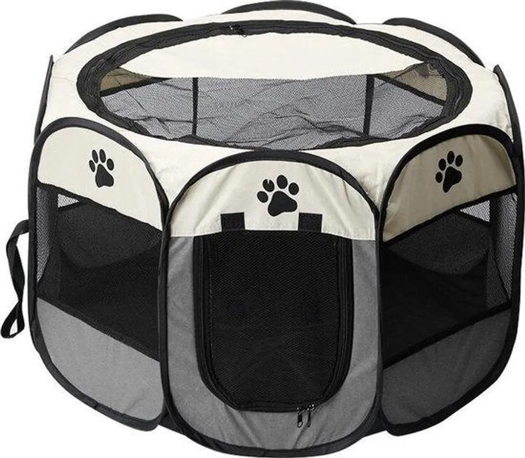 Tente animaux 74x43 cm grise - Design pliable et respirant haute qualité