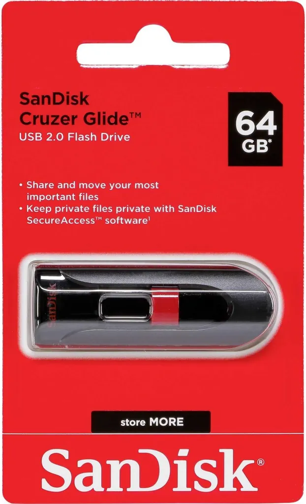 Offerta SanDisk Cruzer Glide 64GB USB 2.0 - Massima Capacità al Minimo