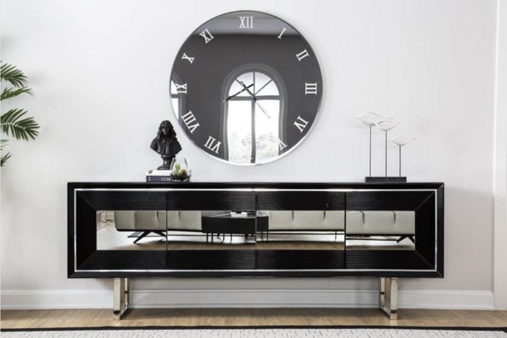 Essgruppe Esszimmer Garnitur Esstisch Set Sideboard Luxus Möbel 4 Stühle Tisch