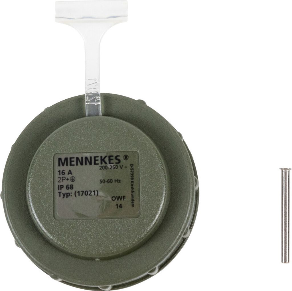 Mennekes Ersatzdeckel für Schuko Kupplung bronzegrün 4995311 (Deckel)