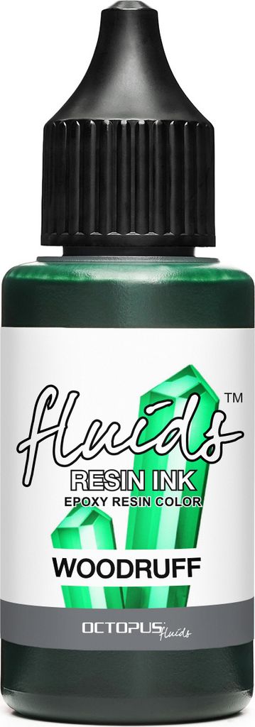 Octopus Fluids Resin Ink WOODRUFF, Alcohol Ink für Epoxidharz und UV-Resin, grün
