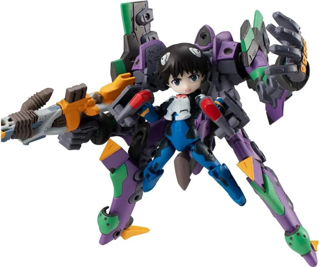 Desktop Army Evangelion 01 et Shinji Ikari 15 cm Figurine de Collection PVC