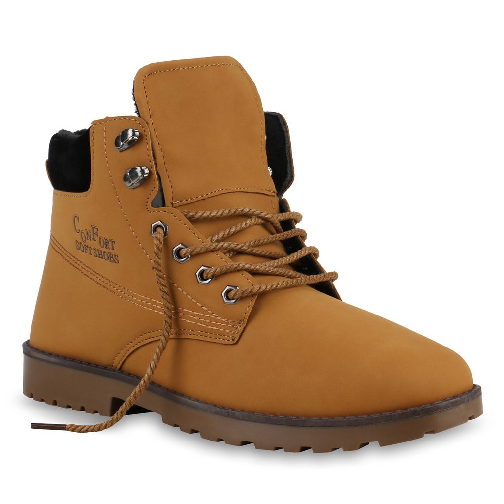 Herren Worker Boots Outdoor Schuhe Schnürstiefel 813383 Mode 