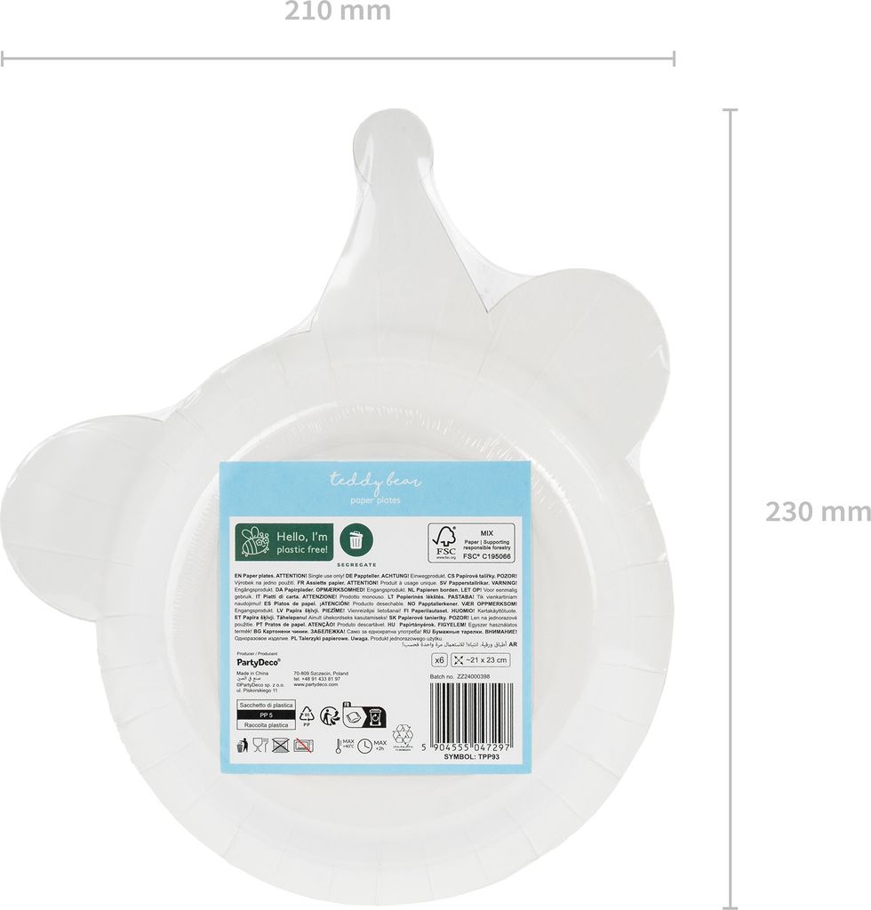 PartyDeco TPP93, Tanier, Ďalší, Papája, Hnedá, Obrázok, 6 Obrázok produktu 
