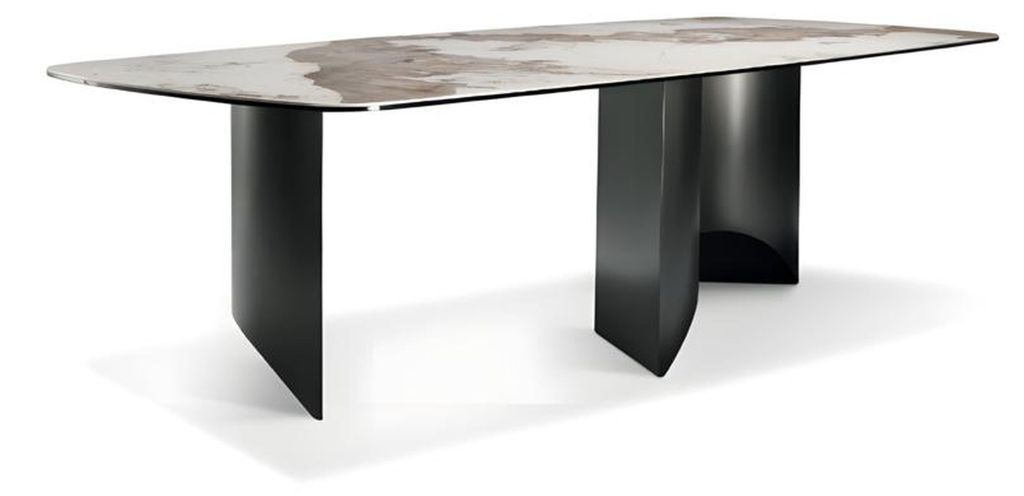 Esstisch Beige Esszimmer Tische Modern Luxus Tisch Elegantes Design