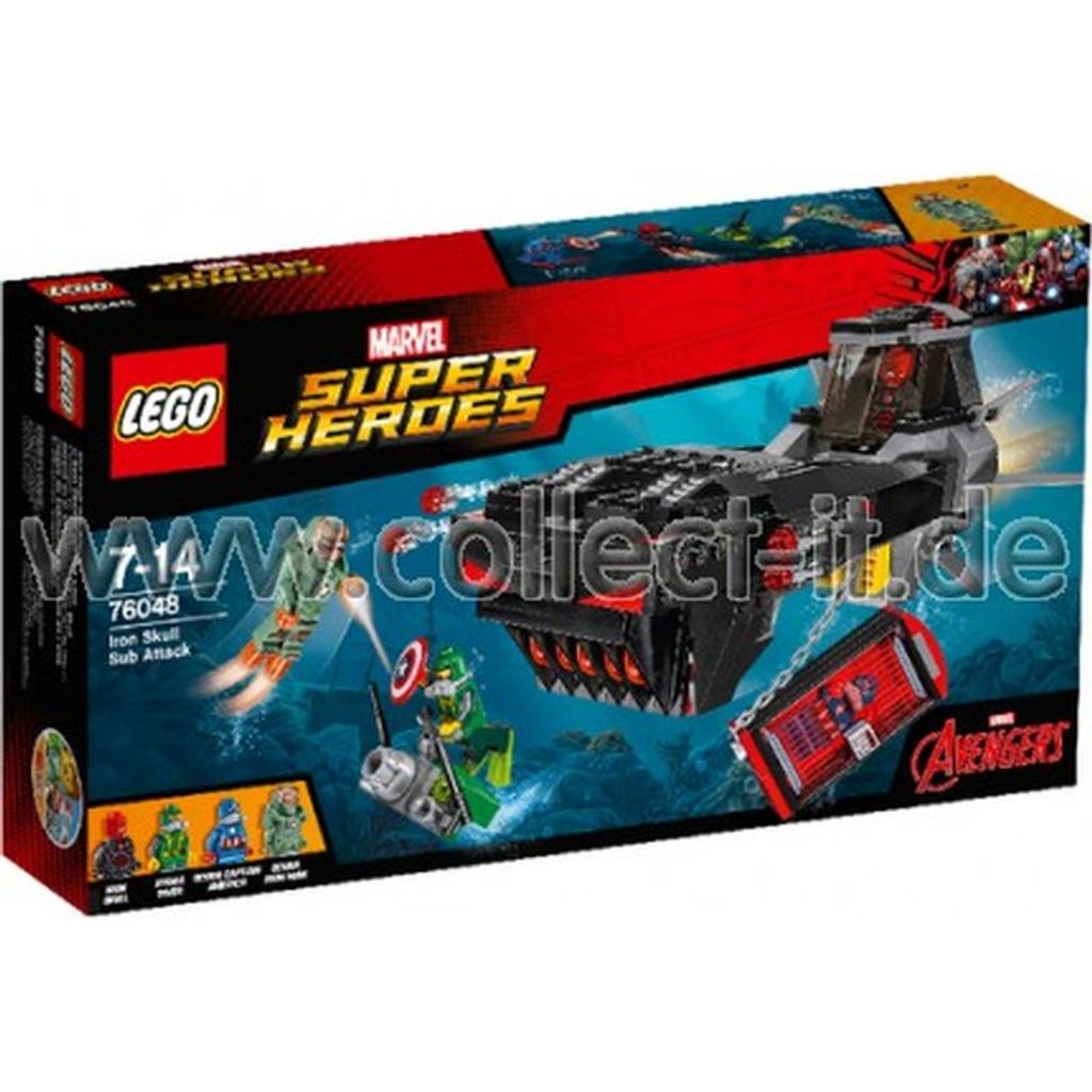 LEGO Marvel Super Heroes Avengers U-Boot-Attacke von Iron Skull, 7 - 14 Jahre